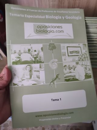 Temario oposiciones Biología