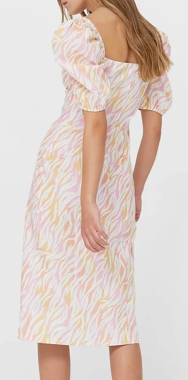 Vestido Stradivarius bustier algodón - talla L