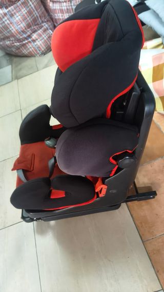 Silla coche bebé - roja y negra
