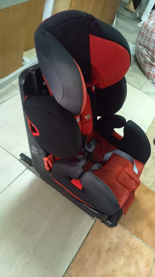 Silla coche bebé - roja y negra