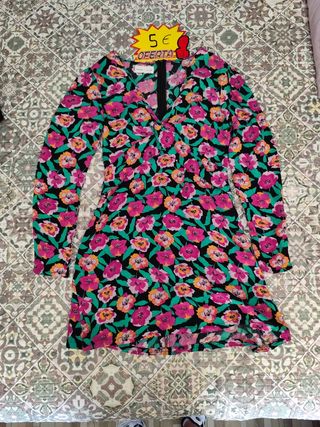 Vestido floral multicolor