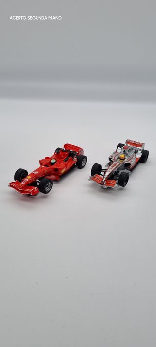 2 COCHES F1 SCALEXTRIC COMPACT