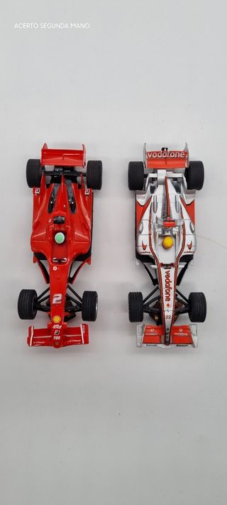 2 COCHES F1 SCALEXTRIC COMPACT