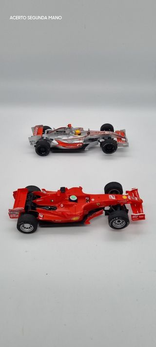 2 COCHES F1 SCALEXTRIC COMPACT