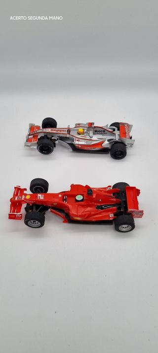 2 COCHES F1 SCALEXTRIC COMPACT
