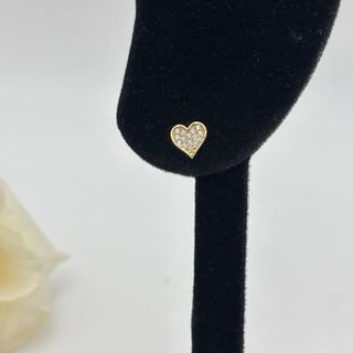 Pendientes corazón oro 9kt