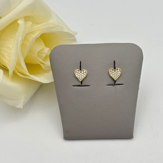 Pendientes corazón oro 9kt