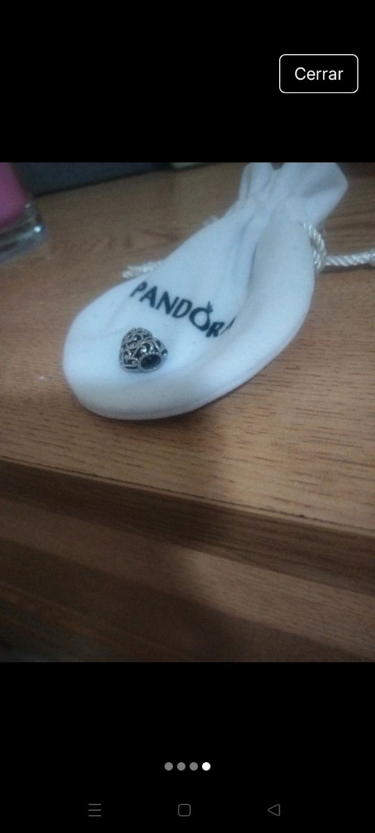 Charm Pandora corazón plata
