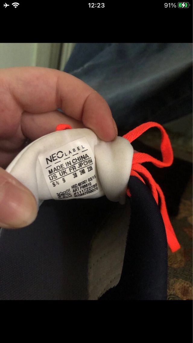 Adidas Sneakers Neo donna Grigie e arancione 38