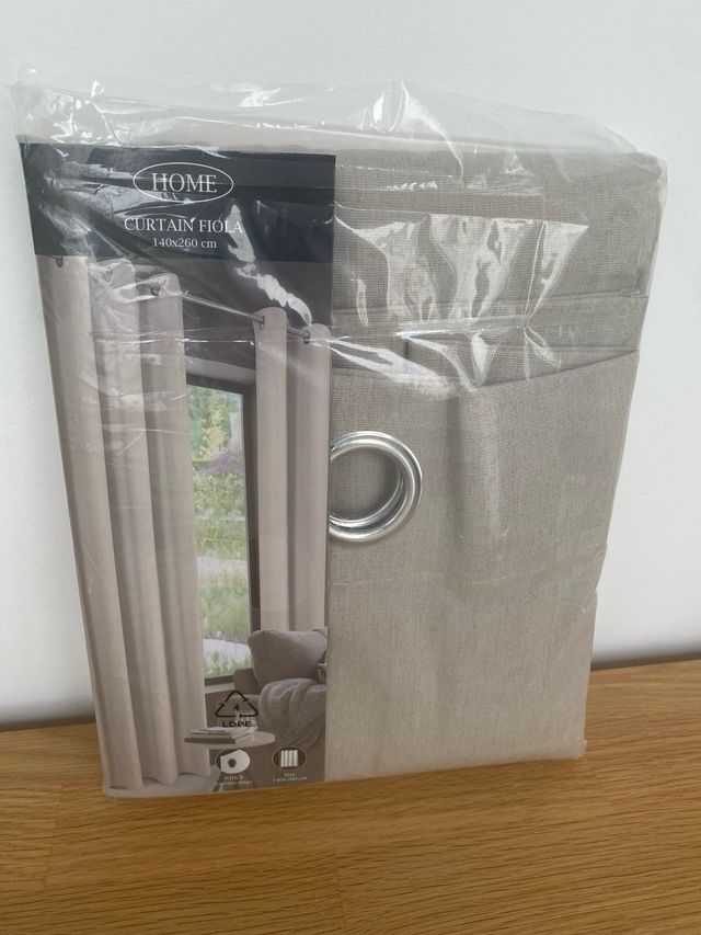 Cortina lisa  beig-gris | Nueva