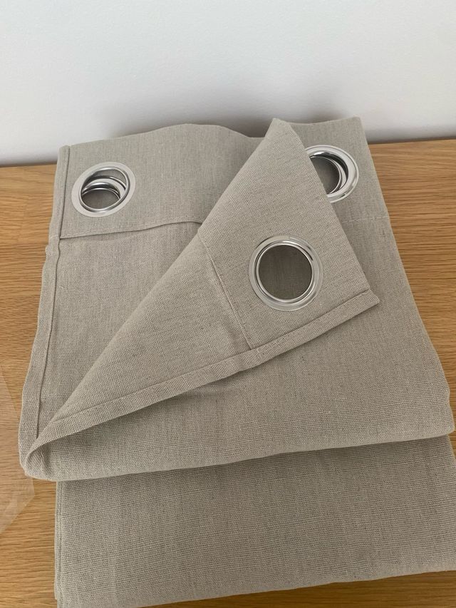 Cortina lisa  beig-gris | Nueva