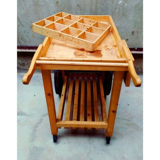 Carrito camarero de madera