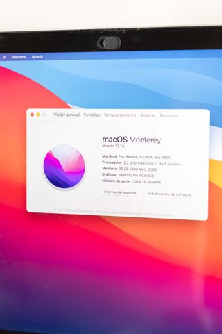 MacBook Pro 15" Mid 2015 Plata