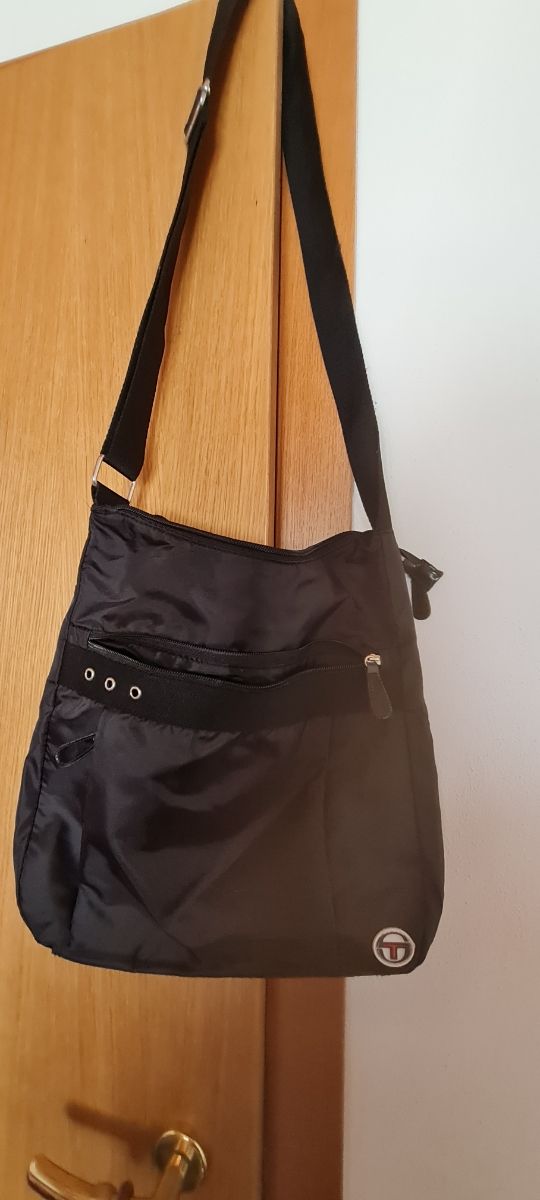 Borsa a tracolla Sergio Tacchini nera
