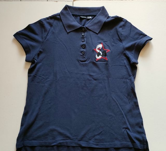 Polo ESMARA tg M blu nuova con confezione