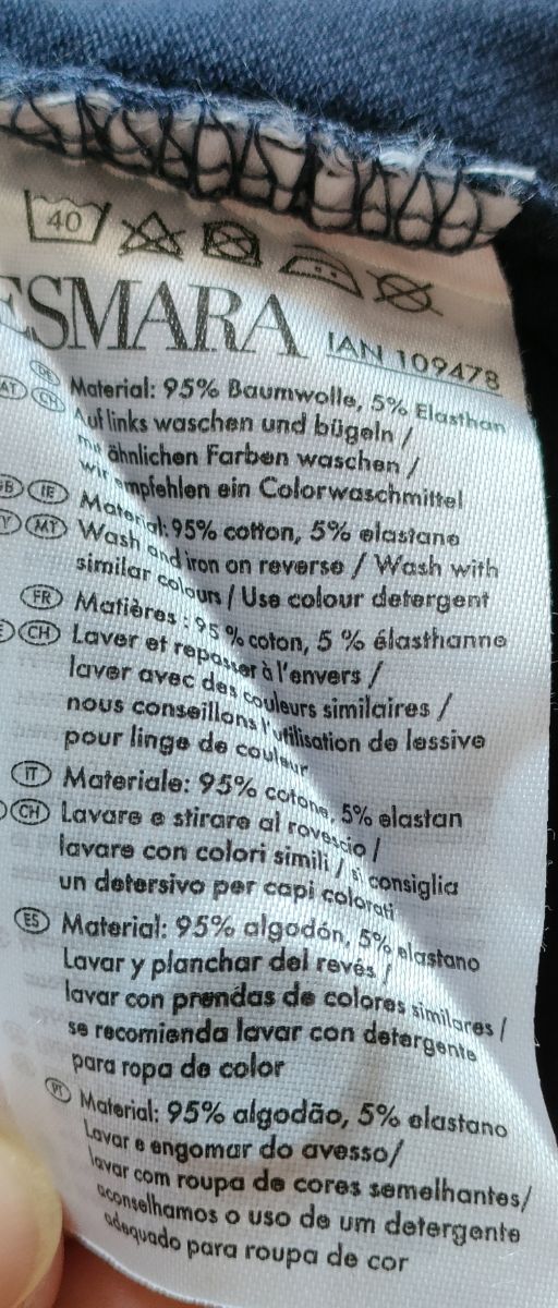 Polo ESMARA tg M blu nuova con confezione