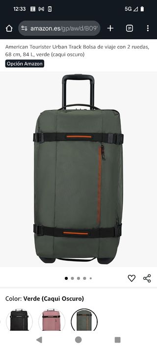 Maleta American Tourister Urban Track - Verde