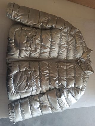 Giacca Piumino Argento Bimba 36M