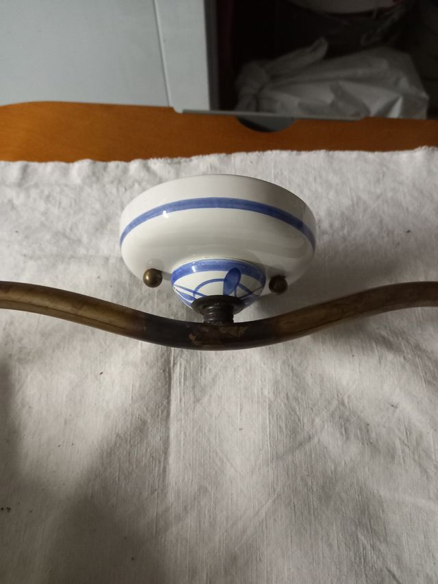 Lampada ceramica vintage | Azzurro & Bianco