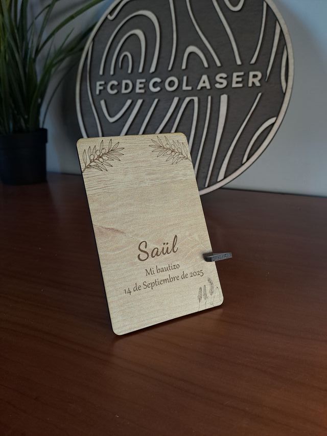 Servicio de grabado laser en madera FCDecoLaser