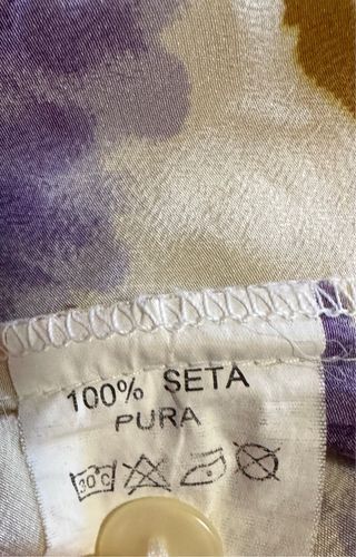Camicia curvy vintage 100% pura seta
