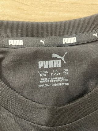 Camiseta Puma niña 11-12 años