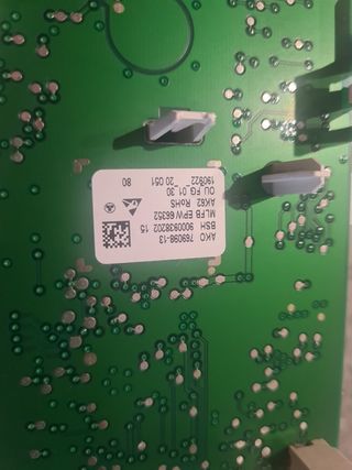 Panel control secadora Siemens