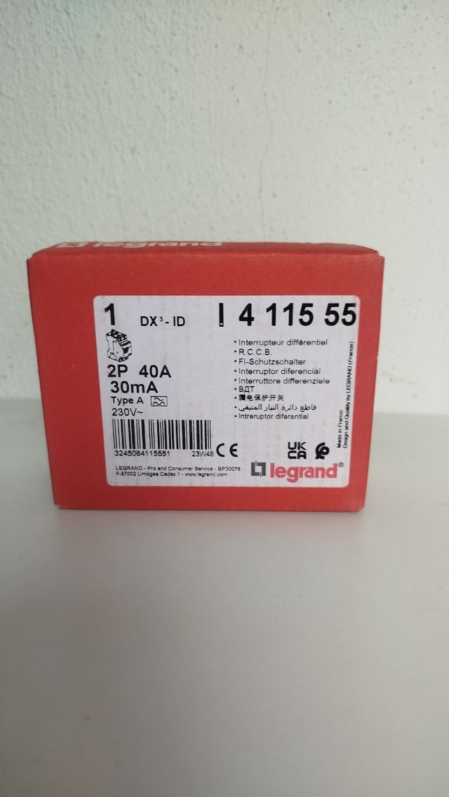 Interruptor Diferencial Legrand 411555 40A