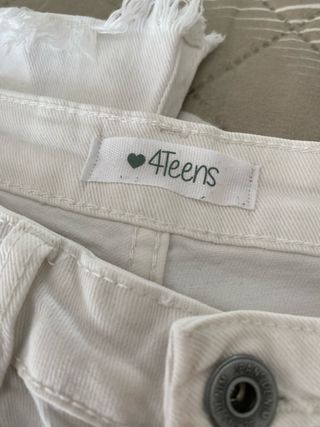 Pantalones 4teens blancos