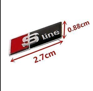 Emblema Sline Volante Audi negro o plata