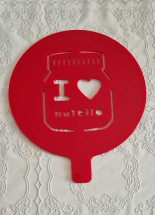 Stencil Nutella per dolci - Natale
