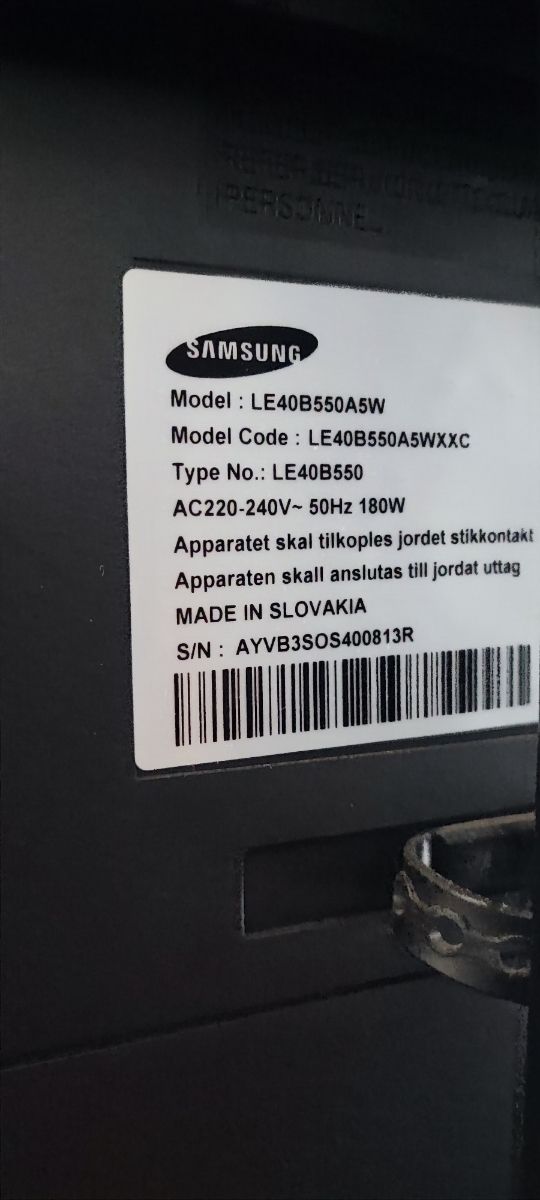 Samsung LE40B550A5W 40 pulgadas
