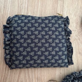 Bolso y Scrunchie Nanai - Azul y Blanco