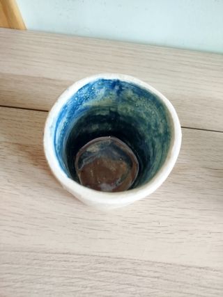 2 Vasos Cerámica hechos a mano