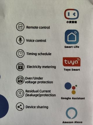 Medidor energía WiFi Tuya 100A