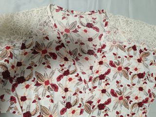 2 Bata verano T-M/L rojas y blancas