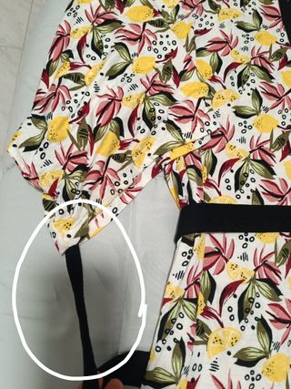 2 Bata verano T-M/L rojas y blancas