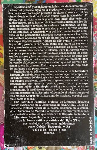 Literatura Fascista Española