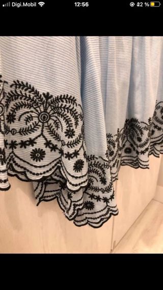 Blusa ZARA azul rayas