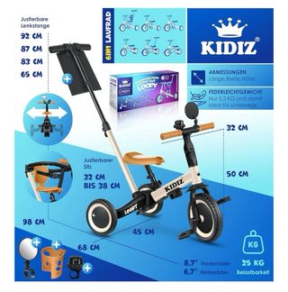 Bicicleta evolutiva Kidiz 6 en 1