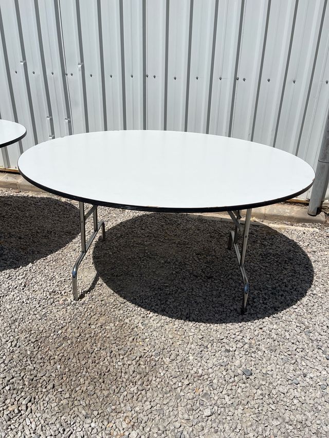 Mesas redondas plegables 