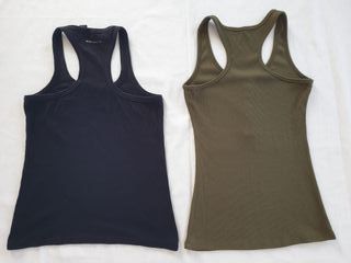 2 Camisetas Tirantes S-M - Negro & Verde