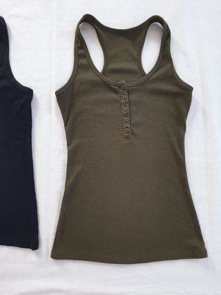 2 Camisetas Tirantes S-M - Negro & Verde
