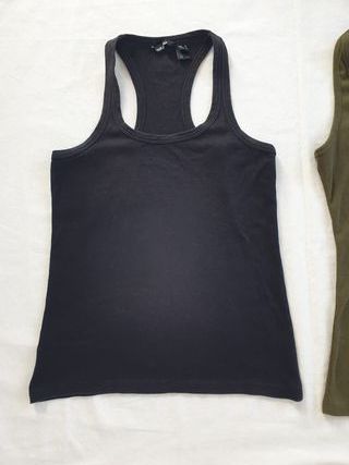 2 Camisetas Tirantes S-M - Negro & Verde