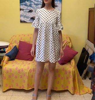 Vestido lunares Zara