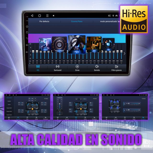 PANTALLA GPS PEUGEOT 407 2004-2008 CARPLAY ANDROID