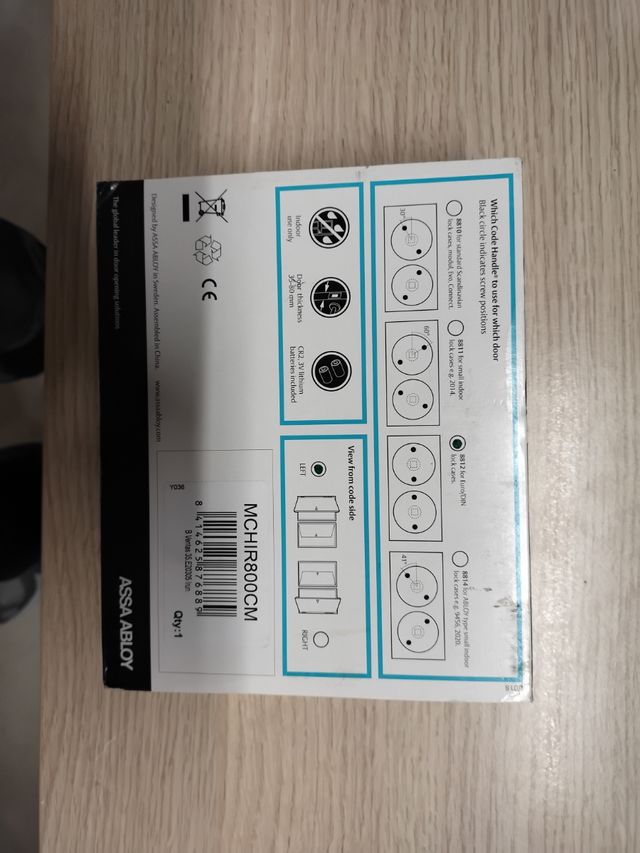 Manija puerta con código Assa Abloy