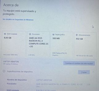 portatil hp negro