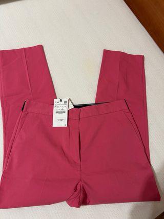 Pantalones Zara XL - Rosa - Nuevos
