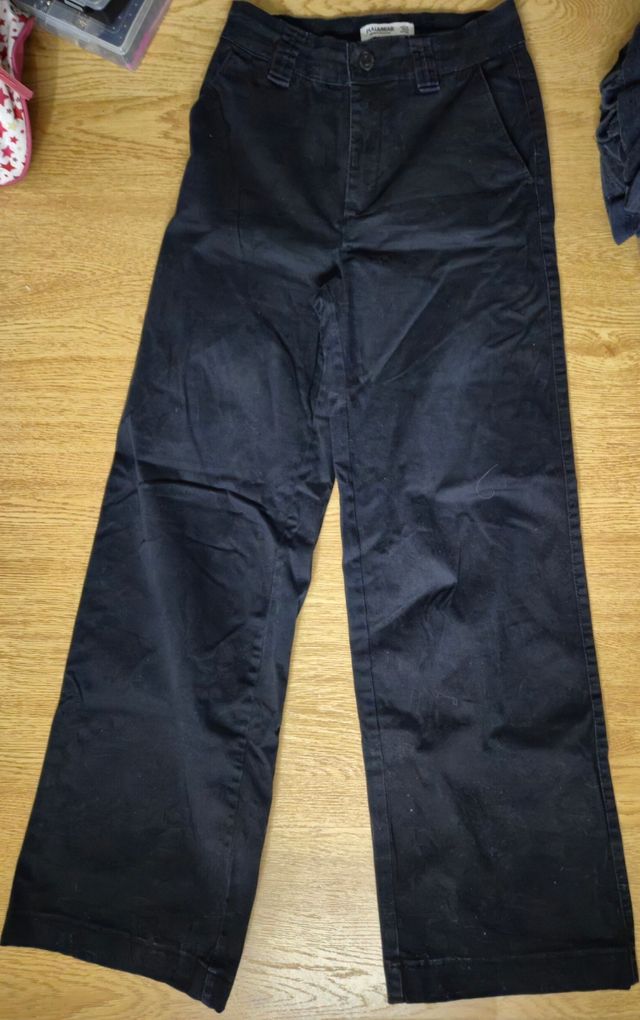 Pantalón chino negro mujer